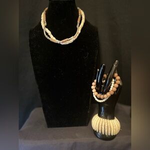 Vintage Hawaiian Puka Shells Jewelry Set